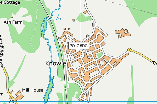 PO17 5DG map - OS VectorMap District (Ordnance Survey) PO17 5DG map - OS VectorMap District (Ordnance Survey)