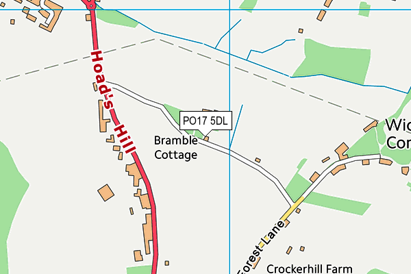PO17 5DL map - OS VectorMap District (Ordnance Survey) PO17 5DL map - OS VectorMap District (Ordnance Survey)