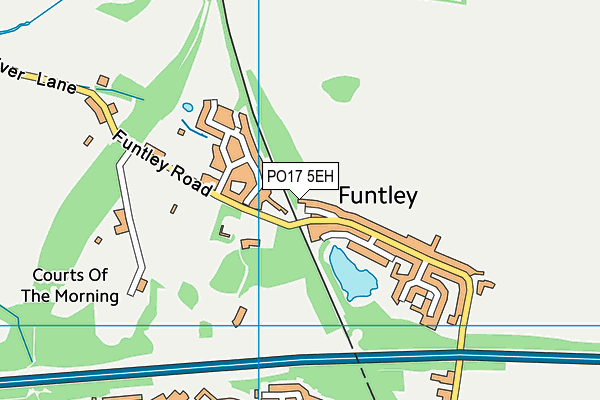 PO17 5EH map - OS VectorMap District (Ordnance Survey) PO17 5EH map - OS VectorMap District (Ordnance Survey)