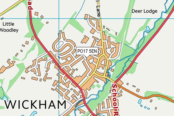 PO17 5EN map - OS VectorMap District (Ordnance Survey)