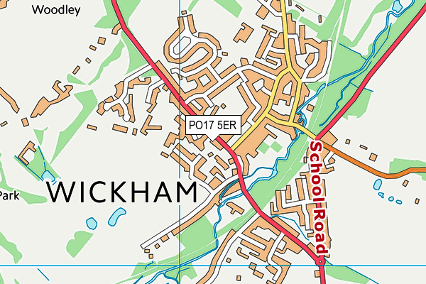 PO17 5ER map - OS VectorMap District (Ordnance Survey) PO17 5ER map - OS VectorMap District (Ordnance Survey)
