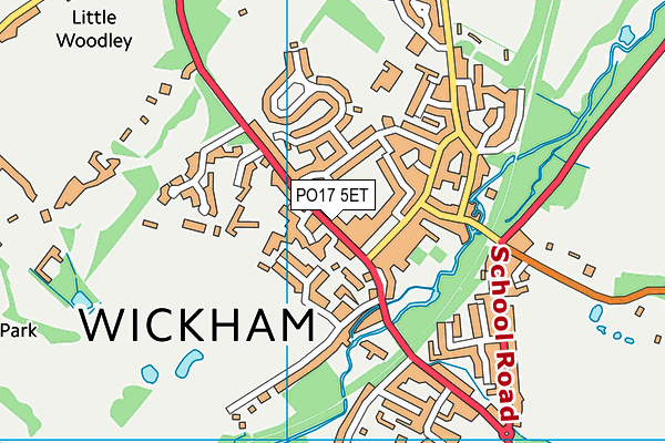 PO17 5ET map - OS VectorMap District (Ordnance Survey) PO17 5ET map - OS VectorMap District (Ordnance Survey)