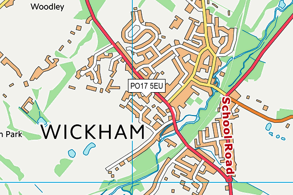 PO17 5EU map - OS VectorMap District (Ordnance Survey) PO17 5EU map - OS VectorMap District (Ordnance Survey)