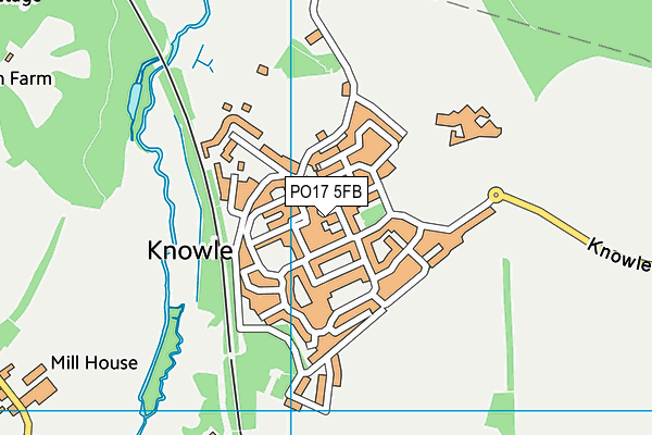 PO17 5FB map - OS VectorMap District (Ordnance Survey)