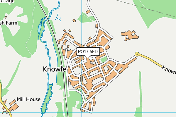 PO17 5FD map - OS VectorMap District (Ordnance Survey) PO17 5FD map - OS VectorMap District (Ordnance Survey)