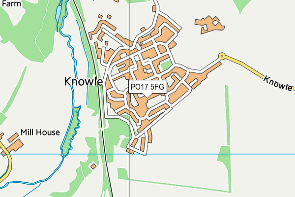 PO17 5FG map - OS VectorMap District (Ordnance Survey) PO17 5FG map - OS VectorMap District (Ordnance Survey)