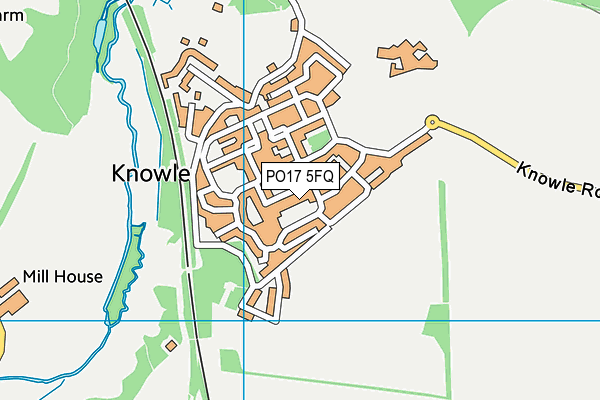 PO17 5FQ map - OS VectorMap District (Ordnance Survey) PO17 5FQ map - OS VectorMap District (Ordnance Survey)