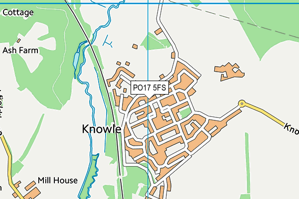 PO17 5FS map - OS VectorMap District (Ordnance Survey) PO17 5FS map - OS VectorMap District (Ordnance Survey)