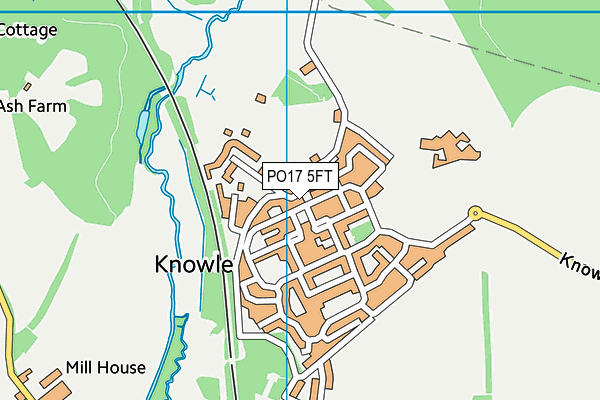 PO17 5FT map - OS VectorMap District (Ordnance Survey) PO17 5FT map - OS VectorMap District (Ordnance Survey)
