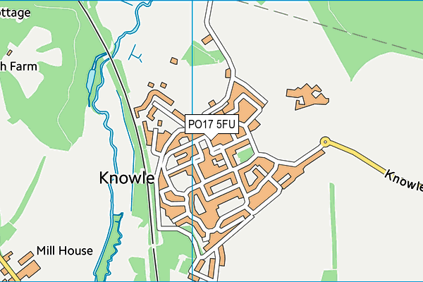 PO17 5FU map - OS VectorMap District (Ordnance Survey)