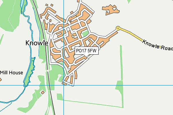 PO17 5FW map - OS VectorMap District (Ordnance Survey) PO17 5FW map - OS VectorMap District (Ordnance Survey)