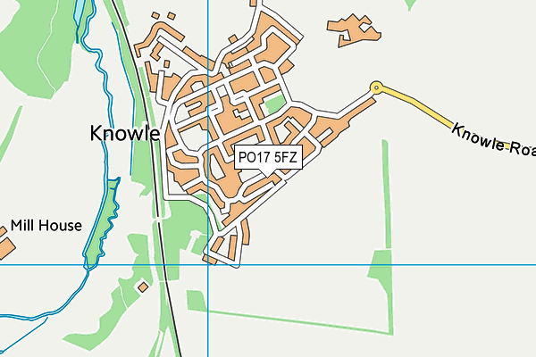 PO17 5FZ map - OS VectorMap District (Ordnance Survey) PO17 5FZ map - OS VectorMap District (Ordnance Survey)