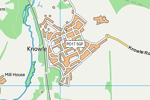 PO17 5GF map - OS VectorMap District (Ordnance Survey) PO17 5GF map - OS VectorMap District (Ordnance Survey)