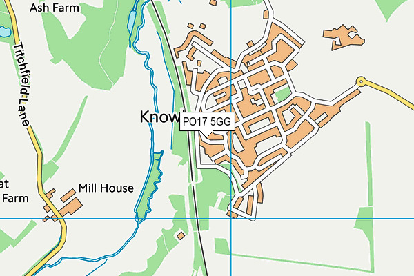PO17 5GG map - OS VectorMap District (Ordnance Survey) PO17 5GG map - OS VectorMap District (Ordnance Survey)