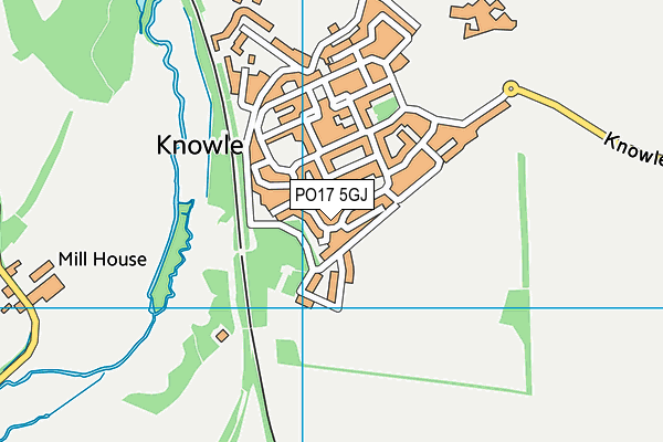 PO17 5GJ map - OS VectorMap District (Ordnance Survey) PO17 5GJ map - OS VectorMap District (Ordnance Survey)