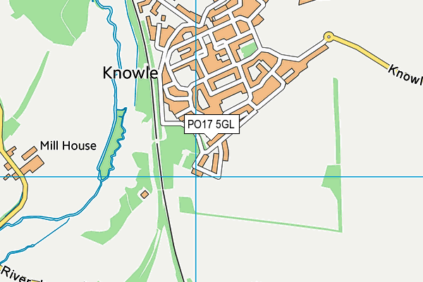 PO17 5GL map - OS VectorMap District (Ordnance Survey) PO17 5GL map - OS VectorMap District (Ordnance Survey)