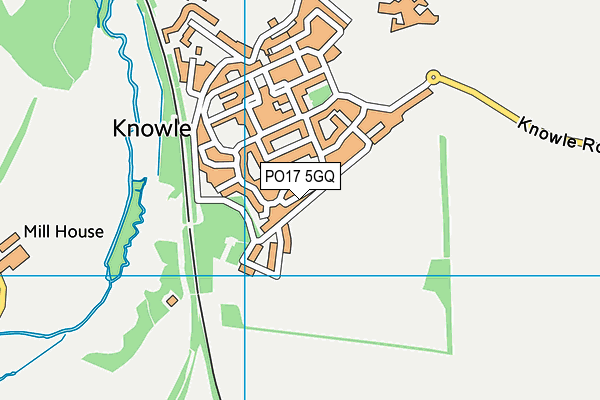 PO17 5GQ map - OS VectorMap District (Ordnance Survey) PO17 5GQ map - OS VectorMap District (Ordnance Survey)