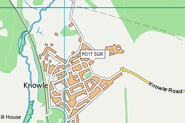 PO17 5GR map - OS VectorMap District (Ordnance Survey) PO17 5GR map - OS VectorMap District (Ordnance Survey)