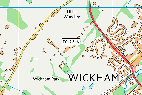 PO17 5HA map - OS VectorMap District (Ordnance Survey) PO17 5HA map - OS VectorMap District (Ordnance Survey)