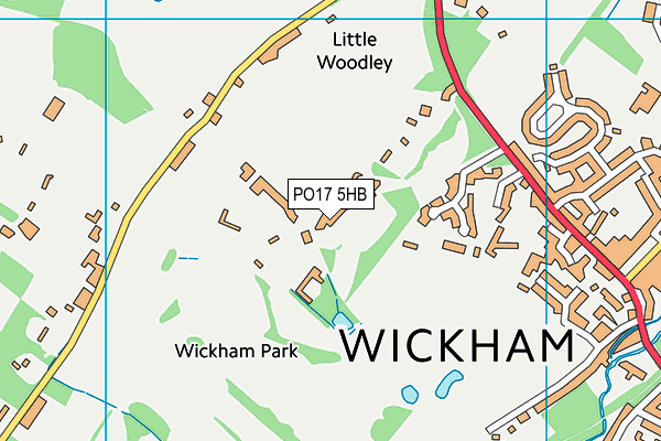 PO17 5HB map - OS VectorMap District (Ordnance Survey) PO17 5HB map - OS VectorMap District (Ordnance Survey)