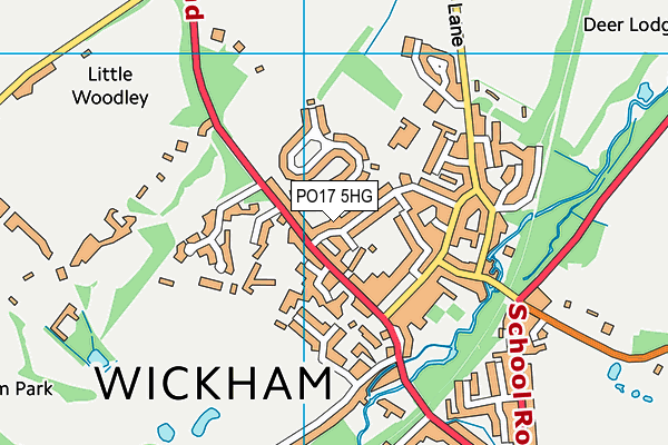 PO17 5HG map - OS VectorMap District (Ordnance Survey) PO17 5HG map - OS VectorMap District (Ordnance Survey)