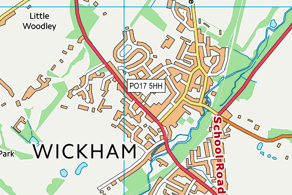 PO17 5HH map - OS VectorMap District (Ordnance Survey) PO17 5HH map - OS VectorMap District (Ordnance Survey)