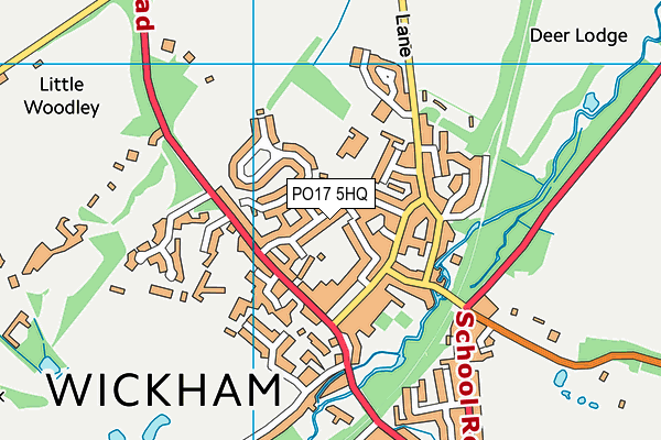 PO17 5HQ map - OS VectorMap District (Ordnance Survey) PO17 5HQ map - OS VectorMap District (Ordnance Survey)