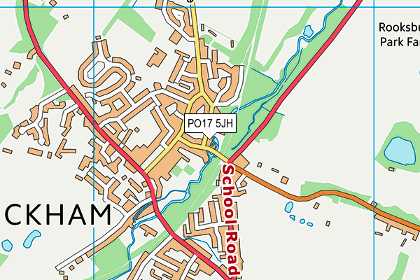 PO17 5JH map - OS VectorMap District (Ordnance Survey) PO17 5JH map - OS VectorMap District (Ordnance Survey)