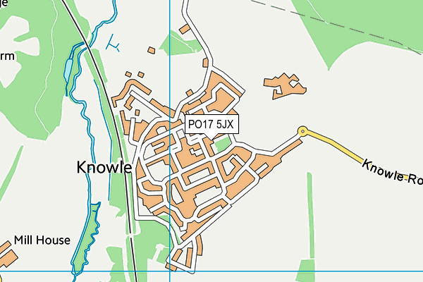 PO17 5JX map - OS VectorMap District (Ordnance Survey) PO17 5JX map - OS VectorMap District (Ordnance Survey)
