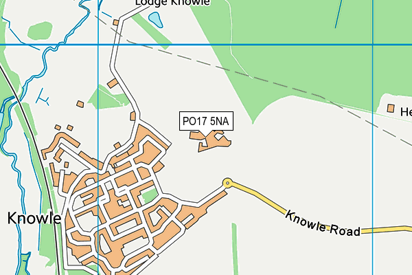 PO17 5NA map - OS VectorMap District (Ordnance Survey) PO17 5NA map - OS VectorMap District (Ordnance Survey)