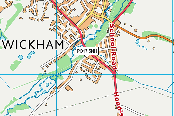 PO17 5NH map - OS VectorMap District (Ordnance Survey) PO17 5NH map - OS VectorMap District (Ordnance Survey)
