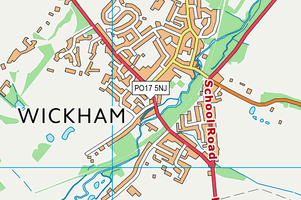 PO17 5NJ map - OS VectorMap District (Ordnance Survey) PO17 5NJ map - OS VectorMap District (Ordnance Survey)