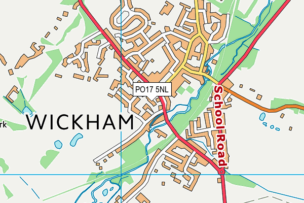 PO17 5NL map - OS VectorMap District (Ordnance Survey) PO17 5NL map - OS VectorMap District (Ordnance Survey)
