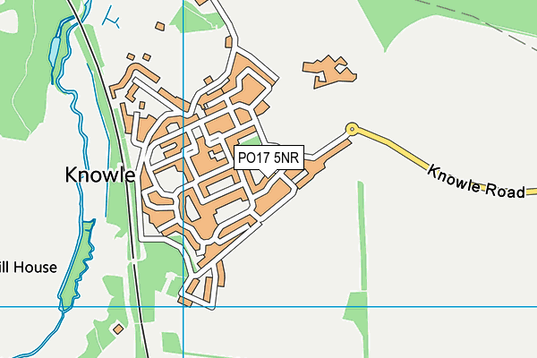 PO17 5NR map - OS VectorMap District (Ordnance Survey) PO17 5NR map - OS VectorMap District (Ordnance Survey)