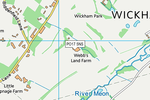 PO17 5NS map - OS VectorMap District (Ordnance Survey) PO17 5NS map - OS VectorMap District (Ordnance Survey)