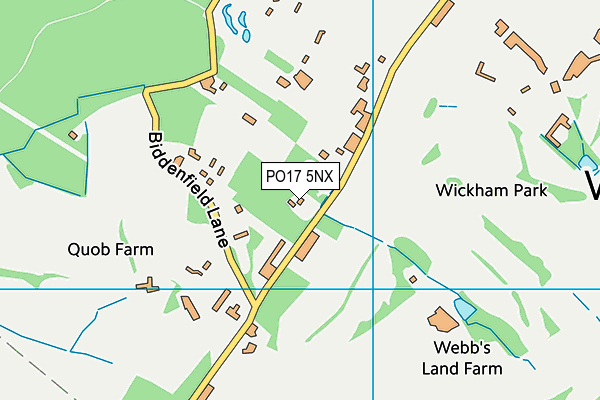 PO17 5NX map - OS VectorMap District (Ordnance Survey) PO17 5NX map - OS VectorMap District (Ordnance Survey)