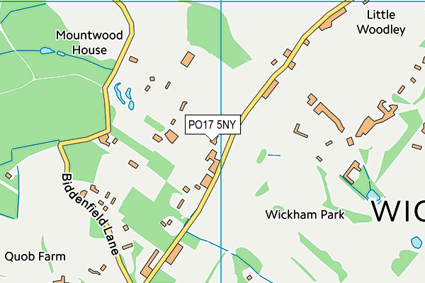 PO17 5NY map - OS VectorMap District (Ordnance Survey) PO17 5NY map - OS VectorMap District (Ordnance Survey)