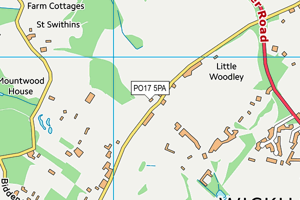PO17 5PA map - OS VectorMap District (Ordnance Survey) PO17 5PA map - OS VectorMap District (Ordnance Survey)