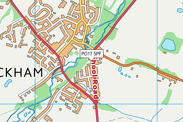 PO17 5PF map - OS VectorMap District (Ordnance Survey) PO17 5PF map - OS VectorMap District (Ordnance Survey)