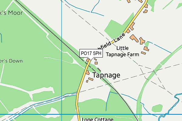 PO17 5PH map - OS VectorMap District (Ordnance Survey)