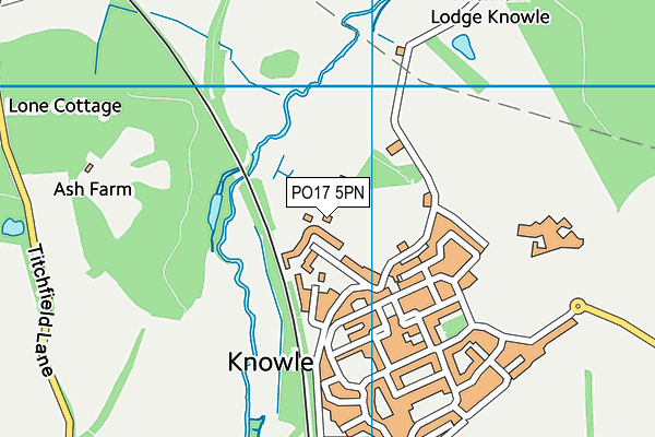 PO17 5PN map - OS VectorMap District (Ordnance Survey) PO17 5PN map - OS VectorMap District (Ordnance Survey)
