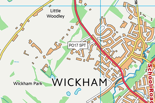PO17 5PT map - OS VectorMap District (Ordnance Survey) PO17 5PT map - OS VectorMap District (Ordnance Survey)