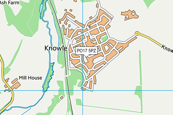 PO17 5PZ map - OS VectorMap District (Ordnance Survey) PO17 5PZ map - OS VectorMap District (Ordnance Survey)