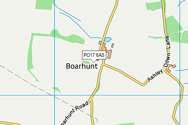 PO17 6AS map - OS VectorMap District (Ordnance Survey) PO17 6AS map - OS VectorMap District (Ordnance Survey)