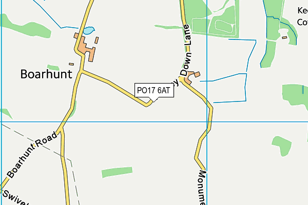 PO17 6AT map - OS VectorMap District (Ordnance Survey) PO17 6AT map - OS VectorMap District (Ordnance Survey)