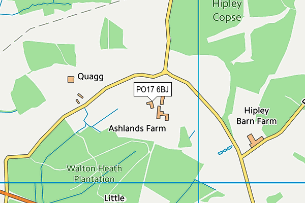 PO17 6BJ map - OS VectorMap District (Ordnance Survey)