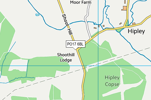PO17 6BL map - OS VectorMap District (Ordnance Survey) PO17 6BL map - OS VectorMap District (Ordnance Survey)