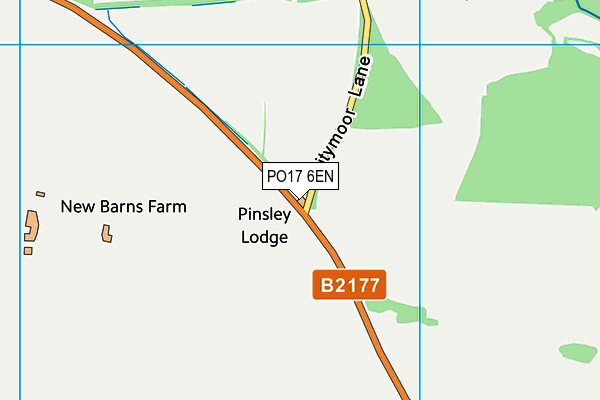 PO17 6EN map - OS VectorMap District (Ordnance Survey) PO17 6EN map - OS VectorMap District (Ordnance Survey)