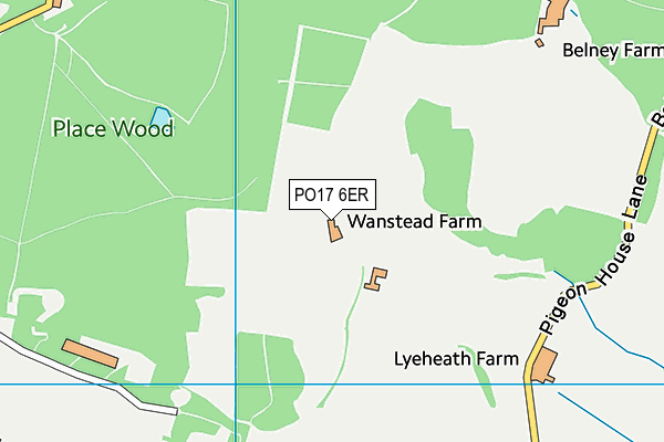 PO17 6ER map - OS VectorMap District (Ordnance Survey) PO17 6ER map - OS VectorMap District (Ordnance Survey)
