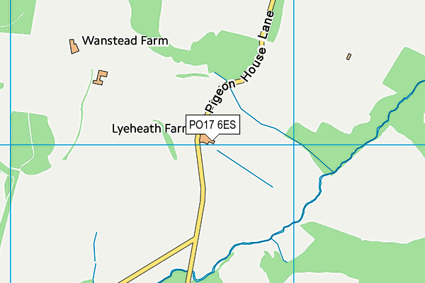 PO17 6ES map - OS VectorMap District (Ordnance Survey) PO17 6ES map - OS VectorMap District (Ordnance Survey)